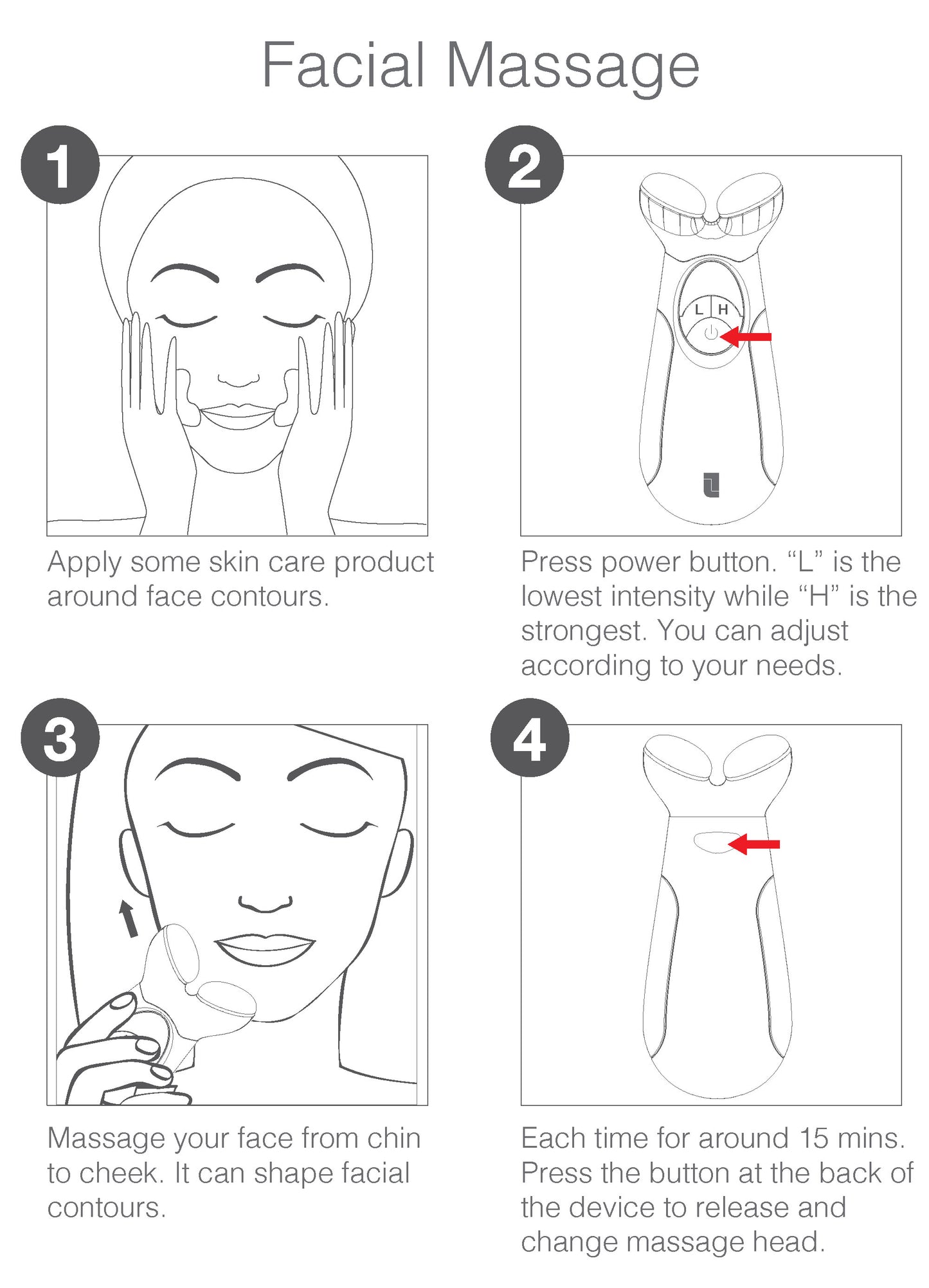 Lifetrons Ultra Facial Lift & Light Therapy Beauty Device Japanese Beauty Device