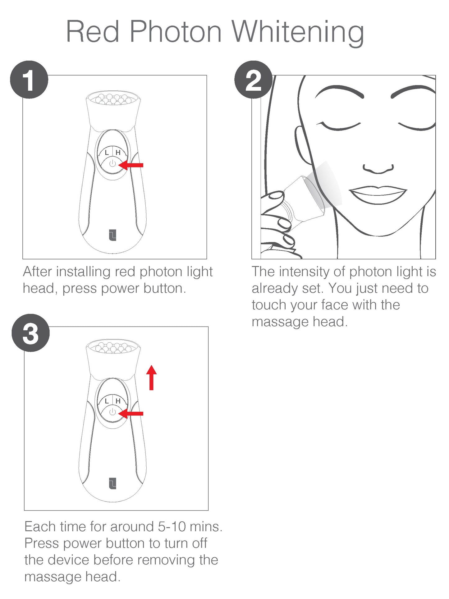 Lifetrons Ultra Facial Lift & Light Therapy Beauty Device Japanese Beauty Device